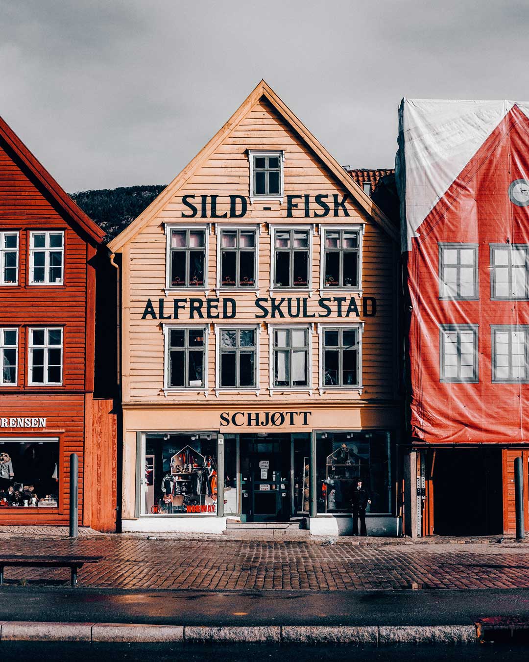 UNESCO harbor Bryggen in Bergen