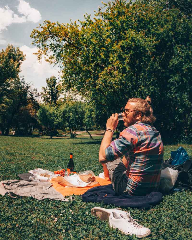 picnic in villa borghese in rome